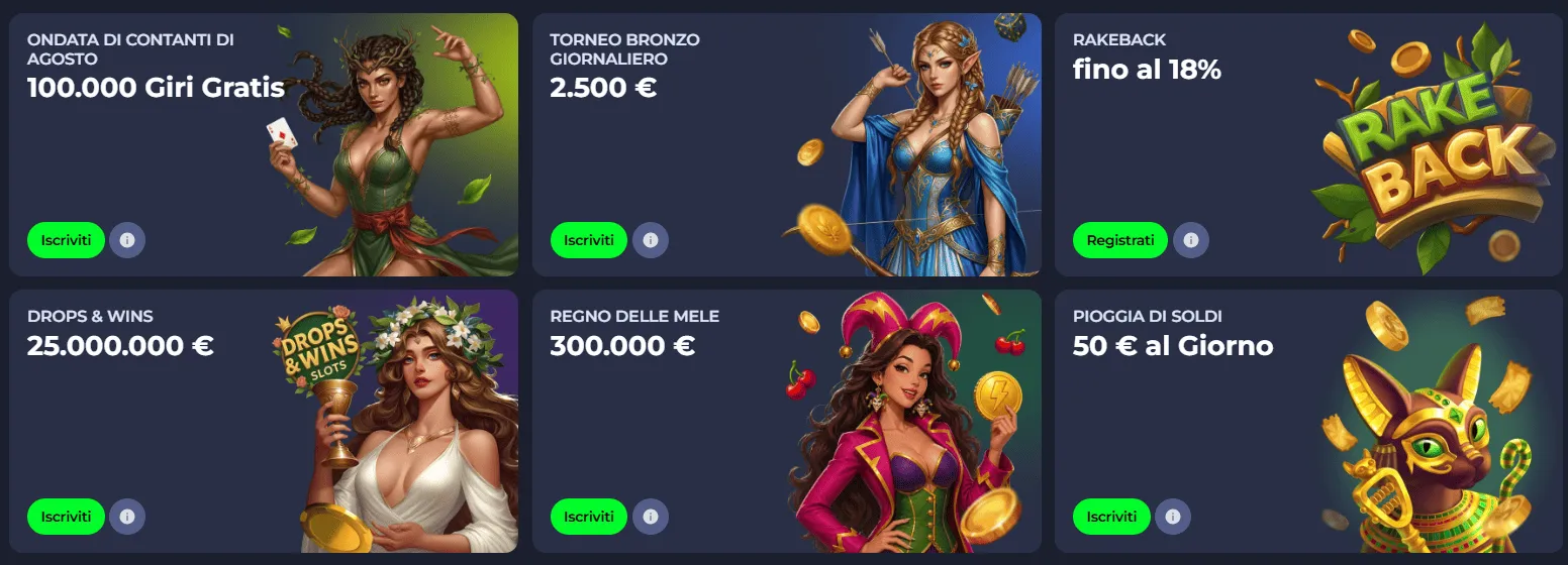 Promozioni Fridayroll Casino